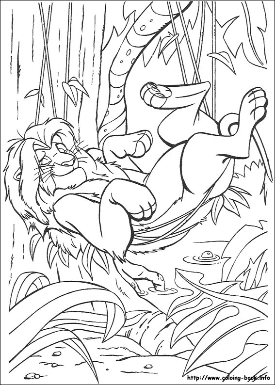 The Lion King coloring picture